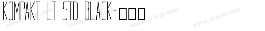 kompakt lt std black字体转换